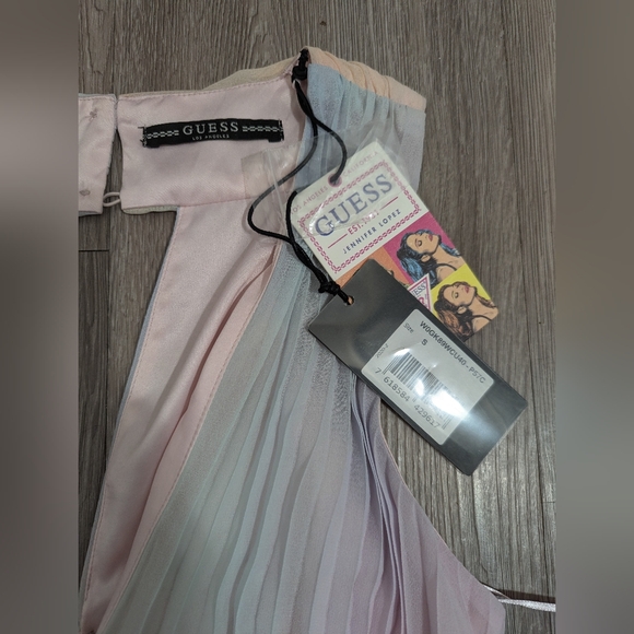 Guess Jennifer Lopez Hind Pleated Maxi Dress S Brand New with Tags - Picture 8 of 9